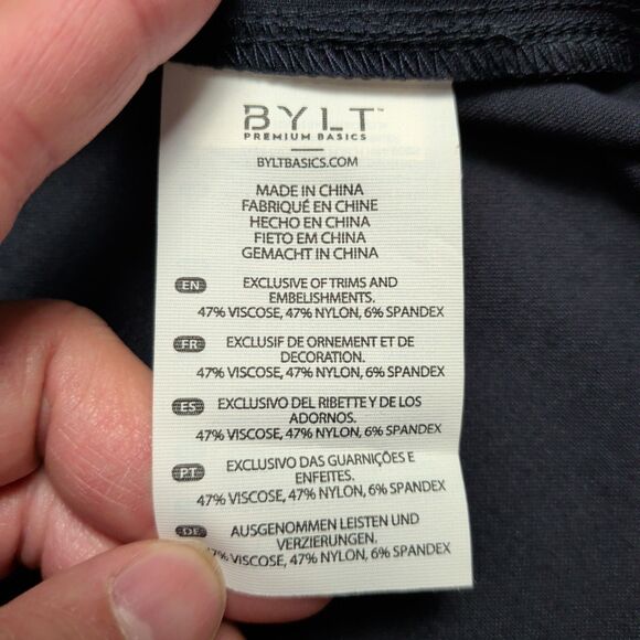 BYLT Elite Fairway Pullover Mens L Black Drop Cut Performance Athleisure NEW NWT - Picture 10 of 15